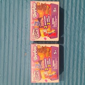 Lot of 2 Shopkins REAL LITTLES  Snack Time 2 pack blind box NEW Sealed
